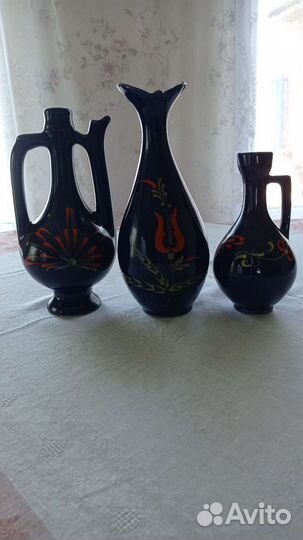 Набор СССР : графин, кувшин и ваза