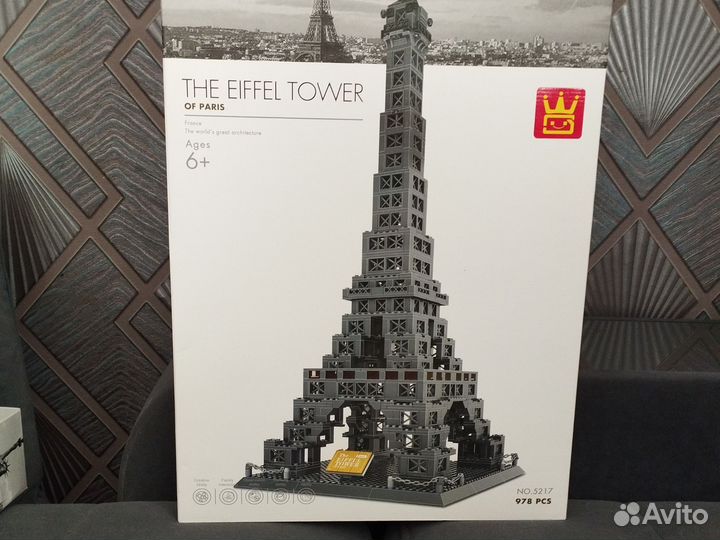 Конструктор аналог лего Эйфелева башня