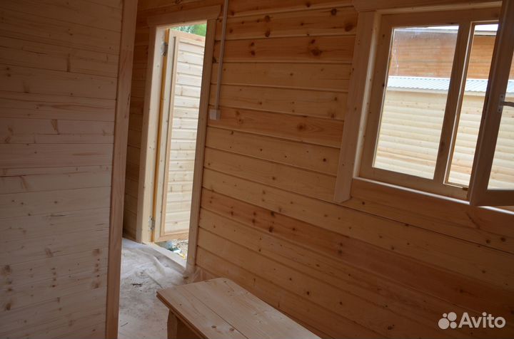 Мобильная баня из бруса под ключ