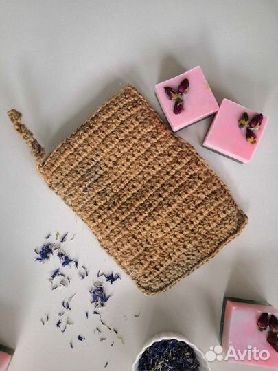 Мочалка из джута двойная