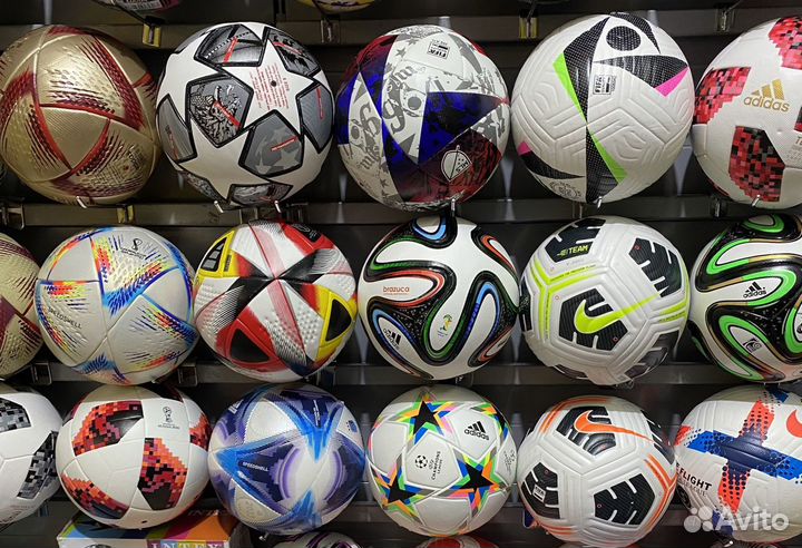 Футбольный мяч adidas, nike, puma,select 5,4