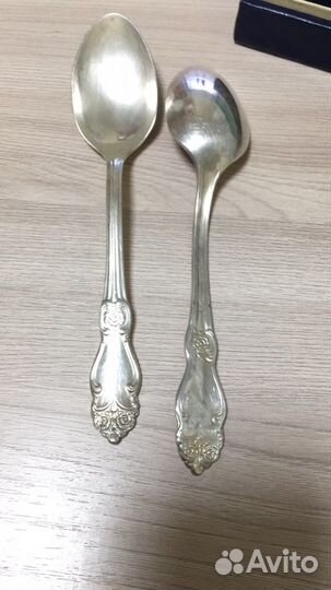 Ложки десертные мельхиоровые по 6 штук