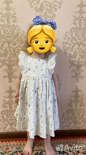 Летнее платье zara для девочки