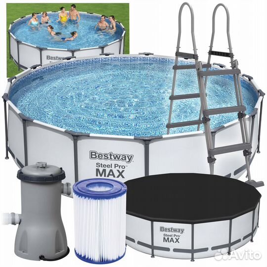 Каркасный бассейн 366х122. Полный комплект