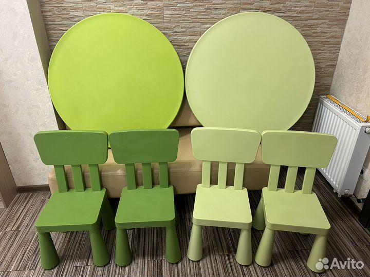 Столы и стулья Маммут Икеа (новые и б/у)