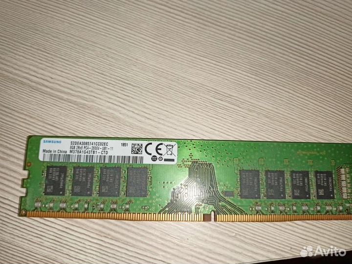 Оперативная память dimm DDR4 8гб Samsung