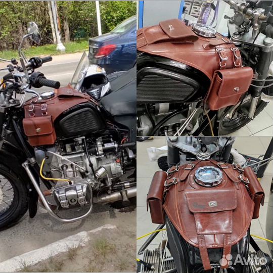 Кожаные кофры и накладки на бак мотоциклов