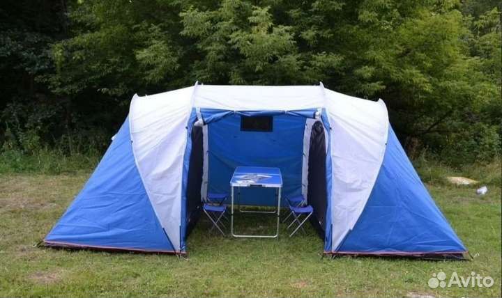 Палатка двухкомнатная с тамбуром lanyu 1699