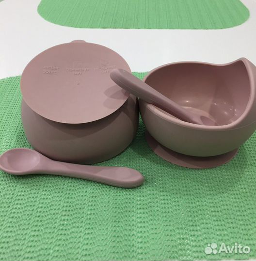 Силиконовая тарелка детская на присоске