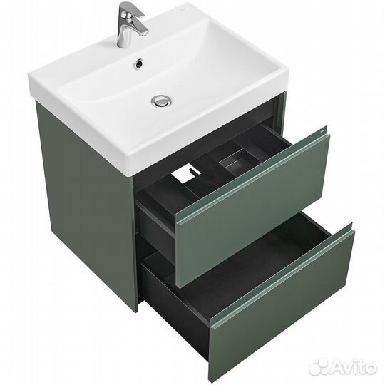 Тумба под рак. Ona 60 подвесн. 2 ящ. зел. мат. Ro