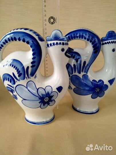 Штоф/кувшин Петух Гжель