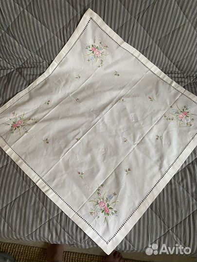 Скатерть чайная винтаж 75 на 75 см