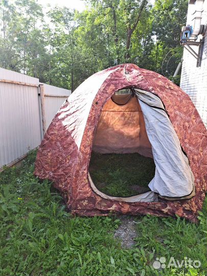 Палатка баня с печкой