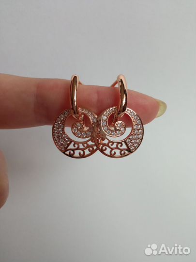 Серьги, кулон