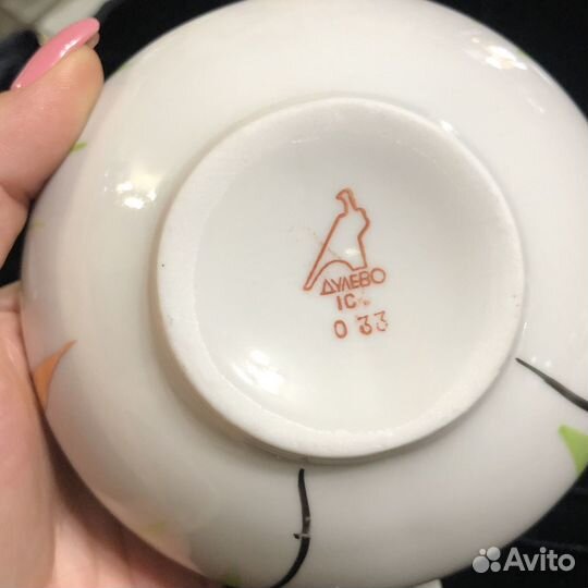 Сахарница и молочник Дулево