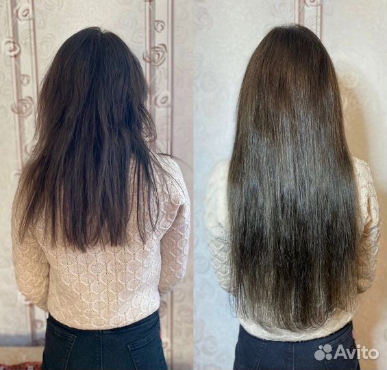 Микрокапсульное наращивание волос модель