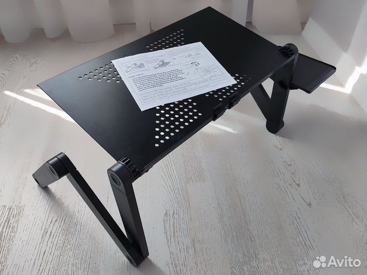 Стол для ноутбука регулируемый портативный алюмини