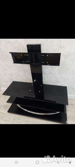 Стеклянная тумба под тв с кронштейном (фирма mart)