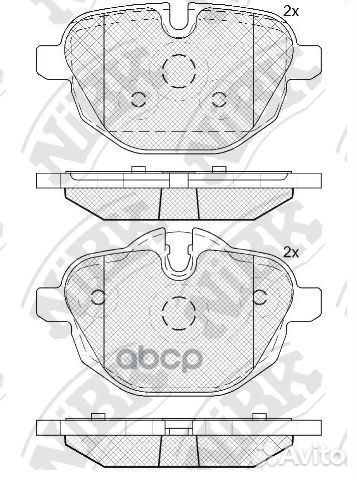 Колодки тормозные задние nibk PN0546 BMW 5-Seri