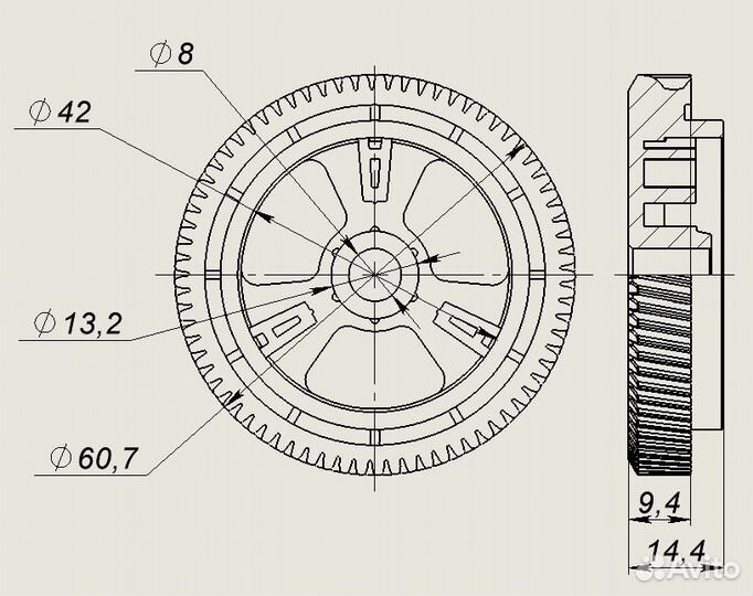 Шестерня стеклоподъемника Octavia A5 и смазка