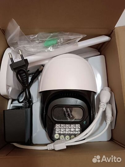 Поворотная 4G камера видеонаблюдения с сим картой