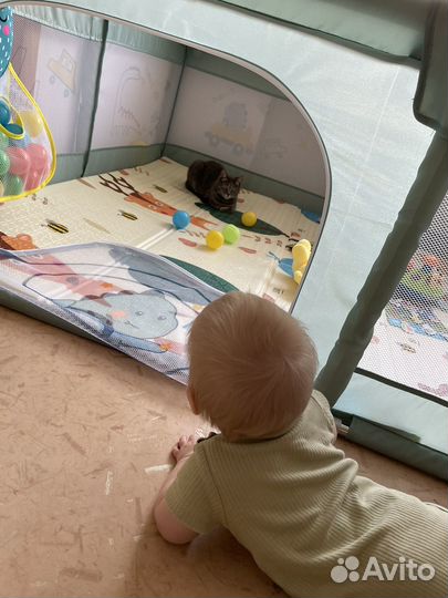 Манеж детский+ковер