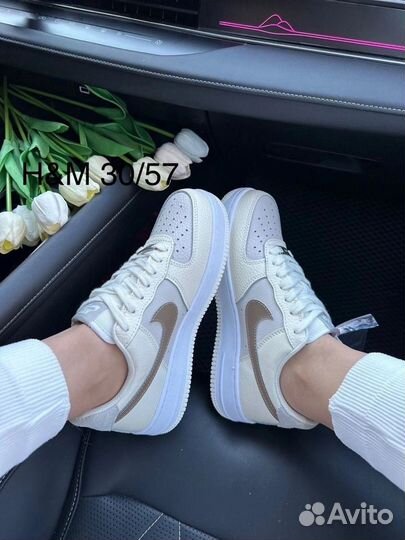 Кроссовки nike air force 1 натуралка