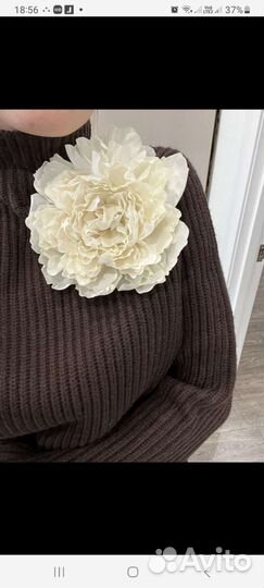 Брошь Цветок Армани