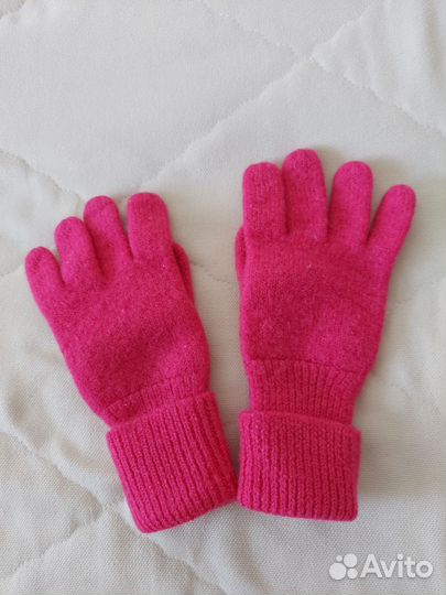 Зимняя шапка, перчатки, снуд для девочки 4-6 лет