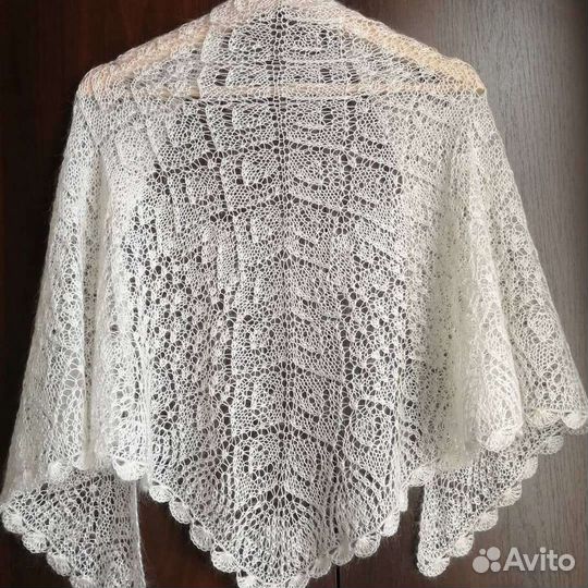 Шаль, бактус, ручная работа