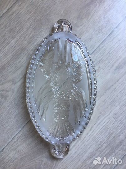 Селёдочница хрусталь СССР