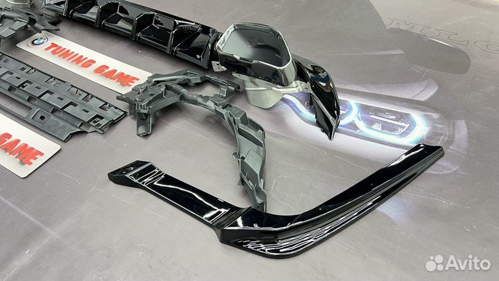 Диффузор BMW G20 M perrformance + насадки 340