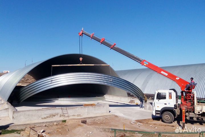 Ангары каркасные и бескаркасные от производителя