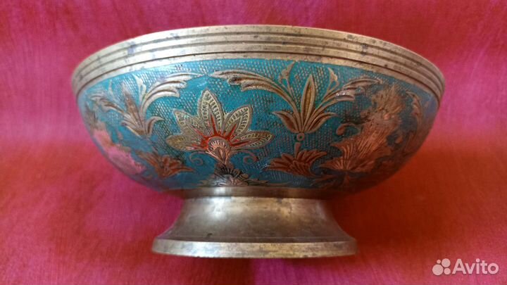 Олимпийский мишка. Ваза. Индия. Латунь