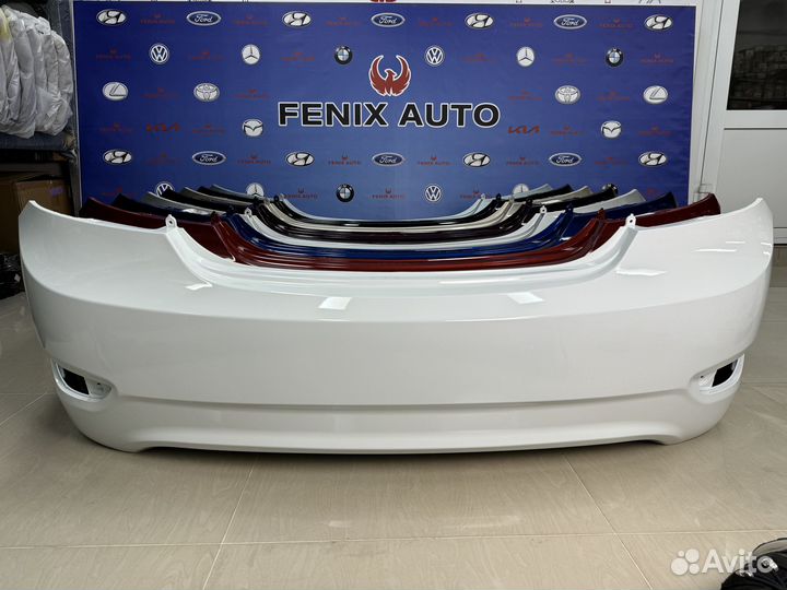 Бампер задний в цвет на Солярис 2014-2017 год