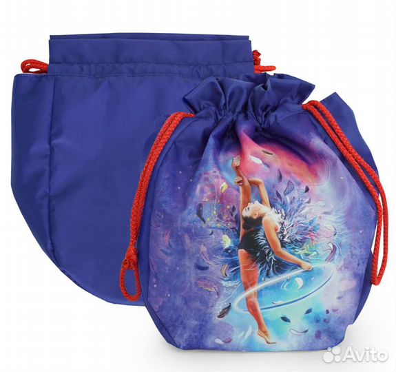 Чехол для мяча, василёк/розовый 307-043