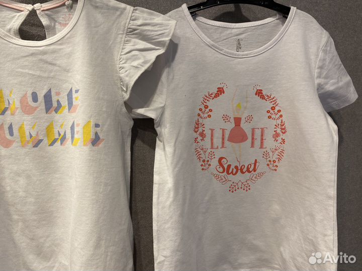 Футболки 2 шт 110/116 новые