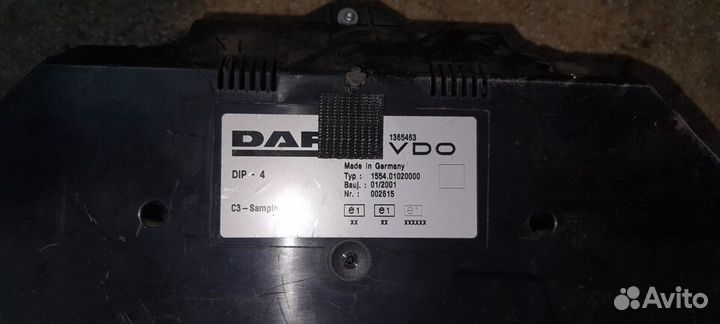 1365463 DAF Панель приборов