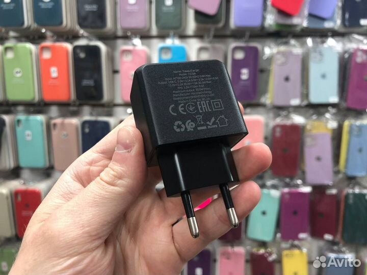 Зарядный блок 30 Ватт + кабель (Бысрая зарядка)