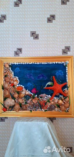 Оригинальное панно на морскую тему