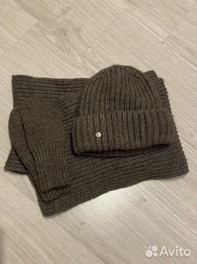 Комплект шапка шарф рукавицы