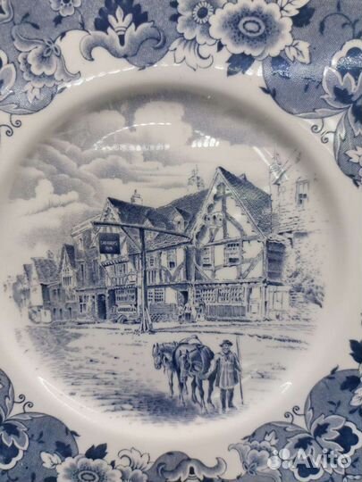Антикварная тарелка Англия