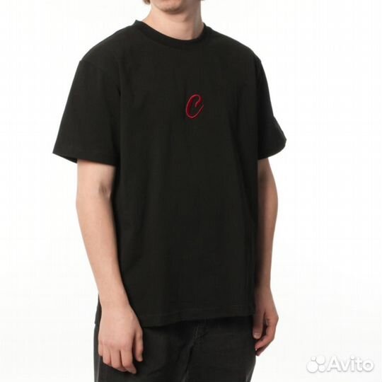Черная футболка оверсайз cavempt