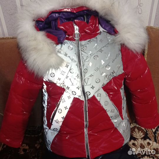 Зимний костюм,шапки,варежки девочке 92 98 104 110