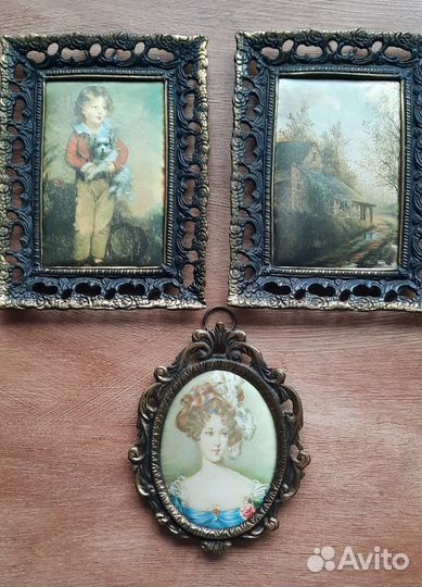 Картина шелкография СССР винтаж 1980