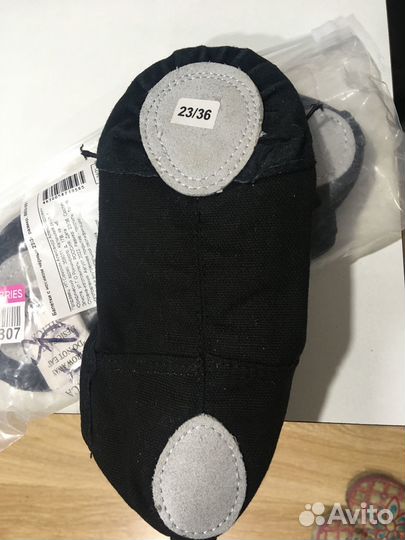 Чёрные балетки для танцев 36 размер