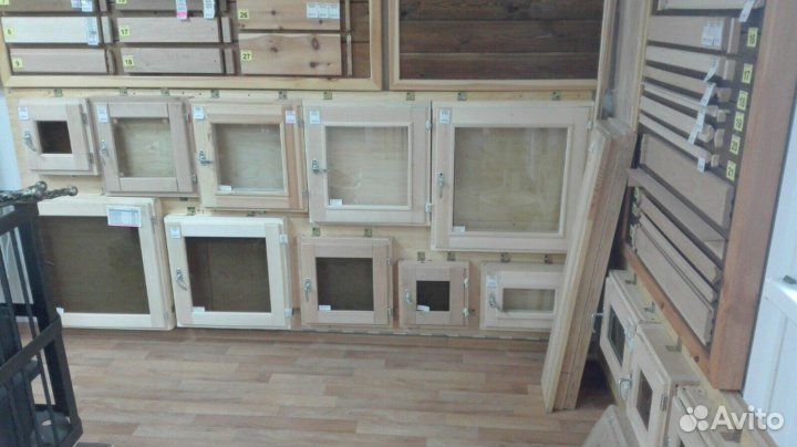 Оконный блок Форточка из липы