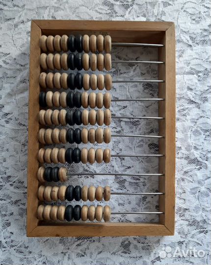 Счеты деревянные СССР 24х16 см