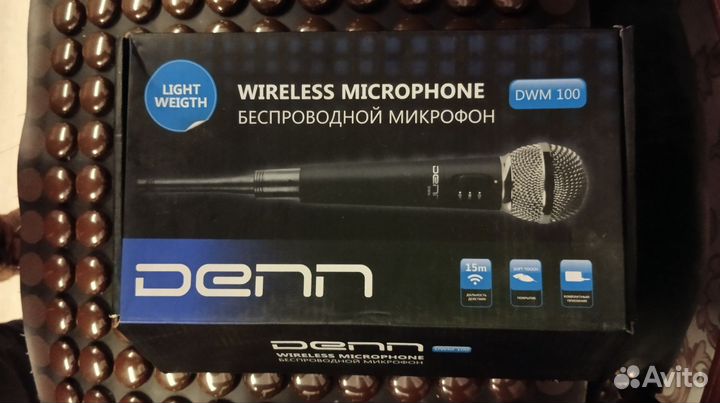 Микрофон беспроводной denn dwm 100