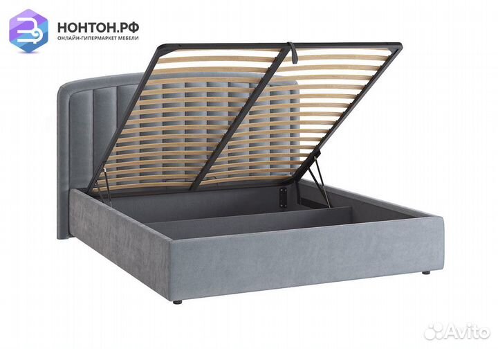 Кровать Сиена 2 1.8 м серая